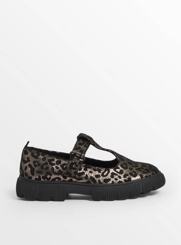 Leopard print store t bar shoes